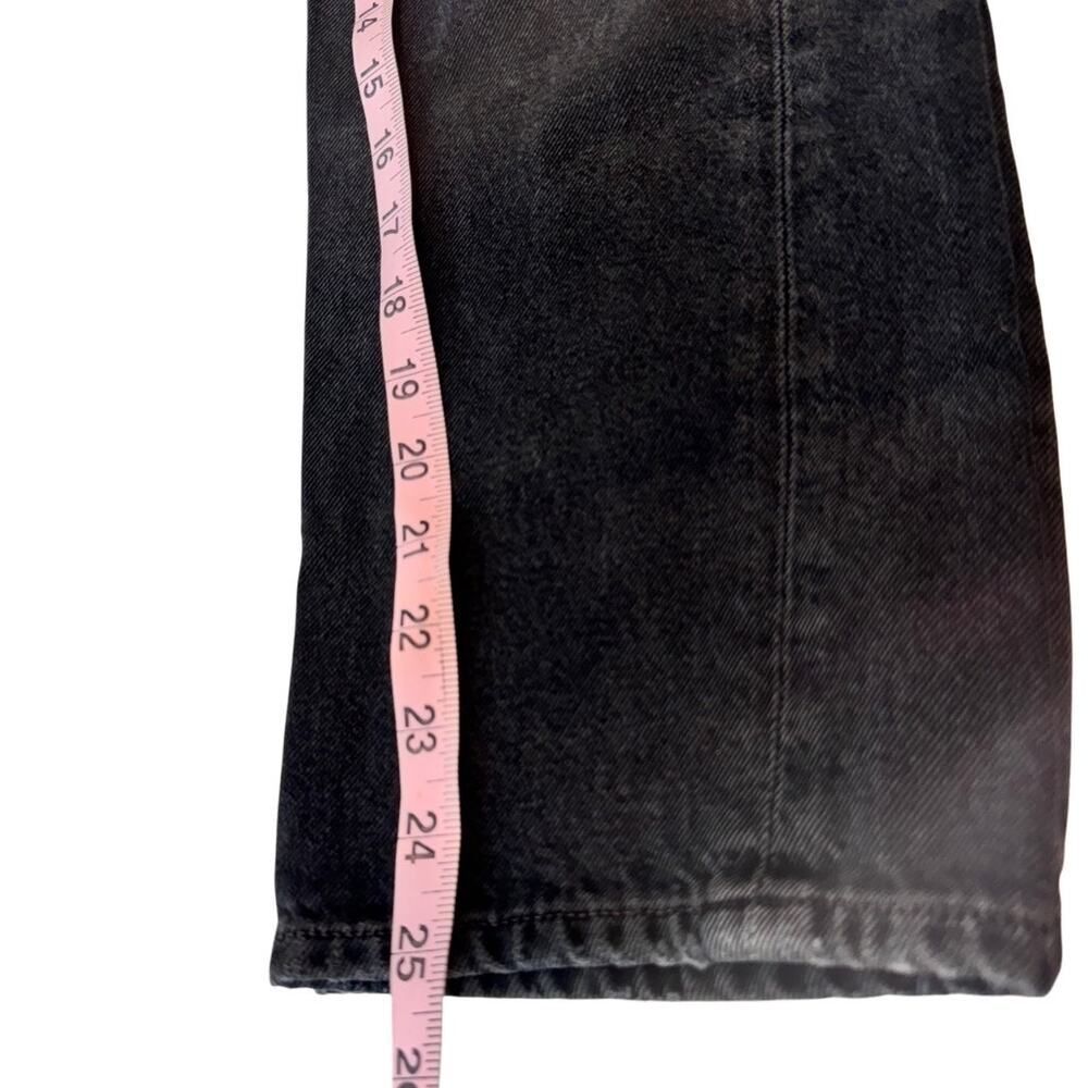 Goldsign Low Slung Crop Jeans in Marled Black Cotton - Picture 4 of 11